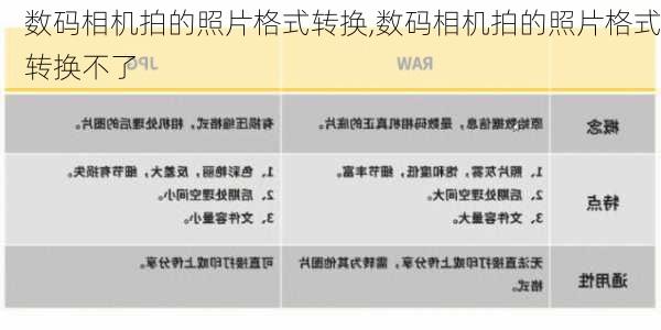 数码相机拍的照片格式转换,数码相机拍的照片格式转换不了