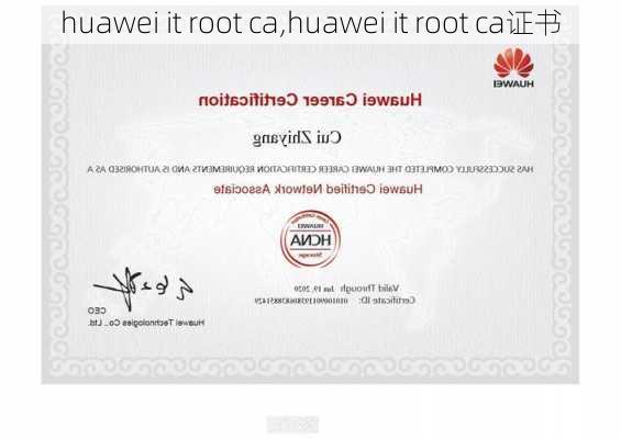 huawei it root ca,huawei it root ca证书