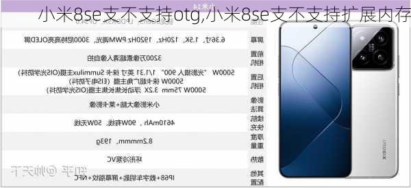小米8se支不支持otg,小米8se支不支持扩展内存