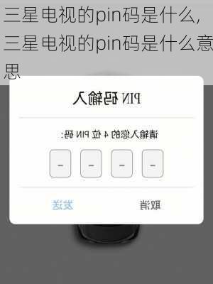 三星电视的pin码是什么,三星电视的pin码是什么意思