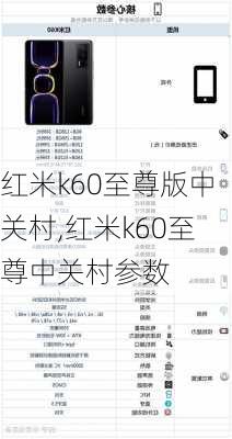 红米k60至尊版中关村,红米k60至尊中关村参数