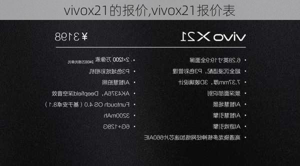 vivox21的报价,vivox21报价表