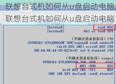 联想台式机如何从u盘启动电脑,联想台式机如何从u盘启动电脑