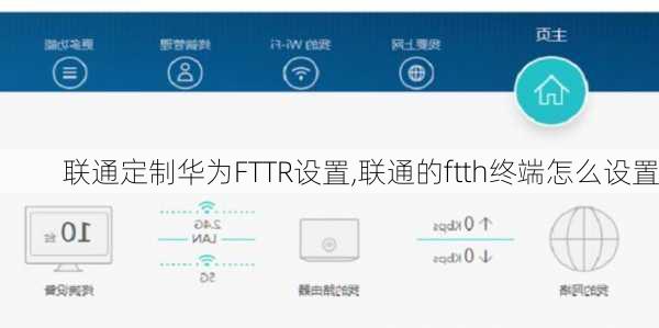 联通定制华为FTTR设置,联通的ftth终端怎么设置