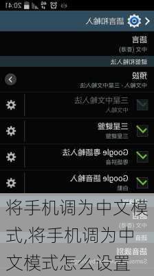 将手机调为中文模式,将手机调为中文模式怎么设置