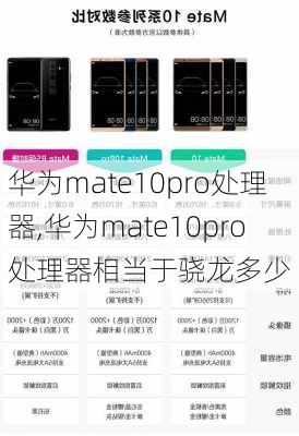 华为mate10pro处理器,华为mate10pro处理器相当于骁龙多少