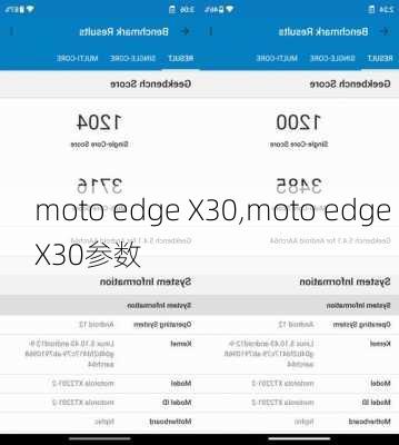 moto edge X30,moto edge X30参数