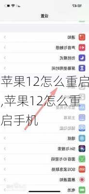 苹果12怎么重启,苹果12怎么重启手机