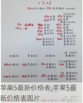 苹果5最新价格表,苹果5最新价格表图片