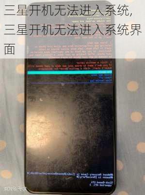 三星开机无法进入系统,三星开机无法进入系统界面