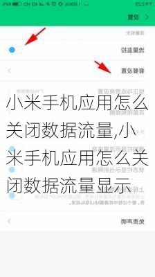 小米手机应用怎么关闭数据流量,小米手机应用怎么关闭数据流量显示