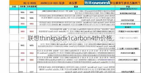 联想thinkpadx1carbon4th价格,