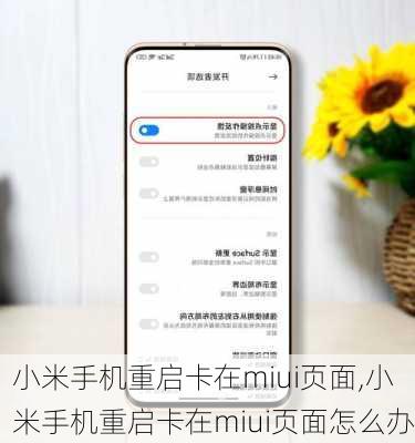 小米手机重启卡在miui页面,小米手机重启卡在miui页面怎么办