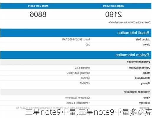 三星note9重量,三星note9重量多少克
