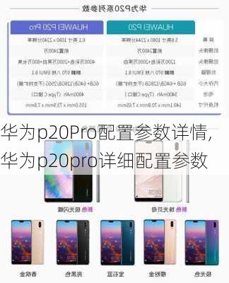 华为p20Pro配置参数详情,华为p20pro详细配置参数