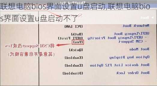 联想电脑bios界面设置u盘启动,联想电脑bios界面设置u盘启动不了