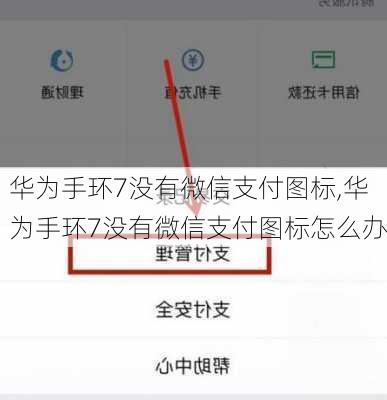 华为手环7没有微信支付图标,华为手环7没有微信支付图标怎么办