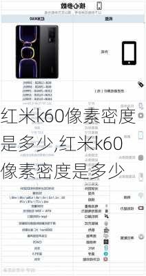 红米k60像素密度是多少,红米k60像素密度是多少