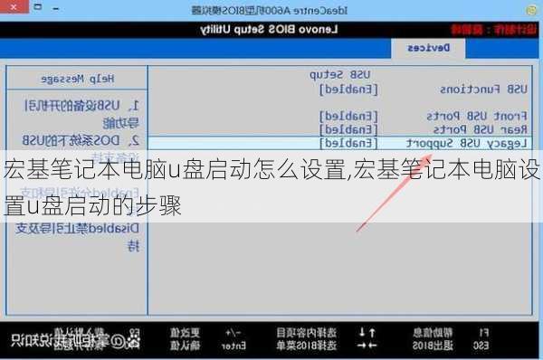 宏基笔记本电脑u盘启动怎么设置,宏基笔记本电脑设置u盘启动的步骤