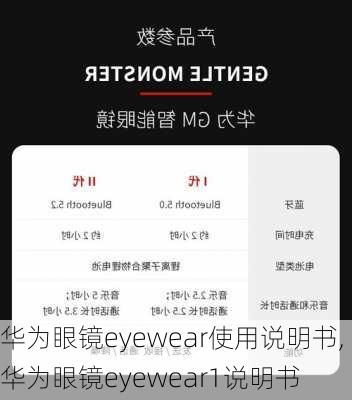 华为眼镜eyewear使用说明书,华为眼镜eyewear1说明书