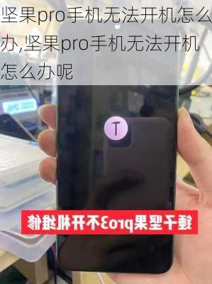 坚果pro手机无法开机怎么办,坚果pro手机无法开机怎么办呢