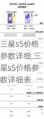 三星s5价格参数详细,三星s5价格参数详细表