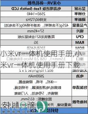 小米vr一体机使用手册,小米vr一体机使用手册下载