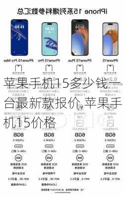 苹果手机15多少钱一台最新款报价,苹果手机15价格