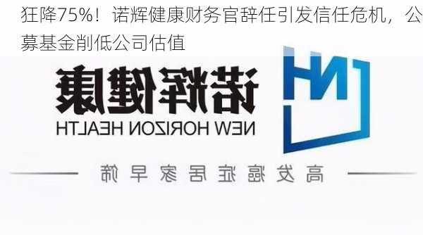 狂降75%！诺辉健康财务官辞任引发信任危机，公募基金削低公司估值