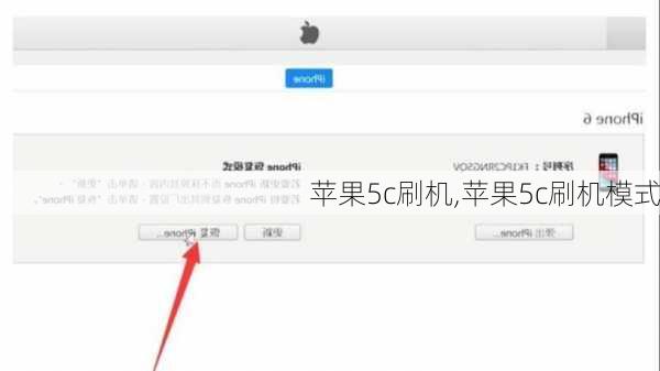 苹果5c刷机,苹果5c刷机模式