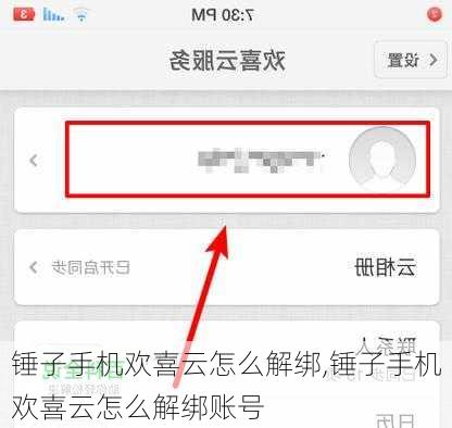 锤子手机欢喜云怎么解绑,锤子手机欢喜云怎么解绑账号