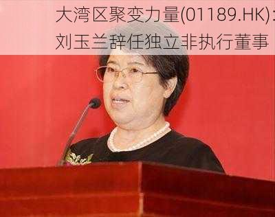 大湾区聚变力量(01189.HK)：刘玉兰辞任独立非执行董事