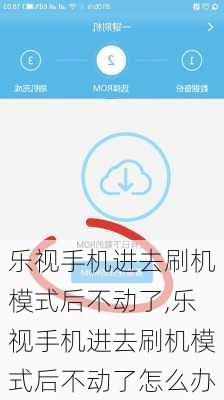 乐视手机进去刷机模式后不动了,乐视手机进去刷机模式后不动了怎么办