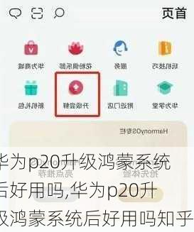 华为p20升级鸿蒙系统后好用吗,华为p20升级鸿蒙系统后好用吗知乎