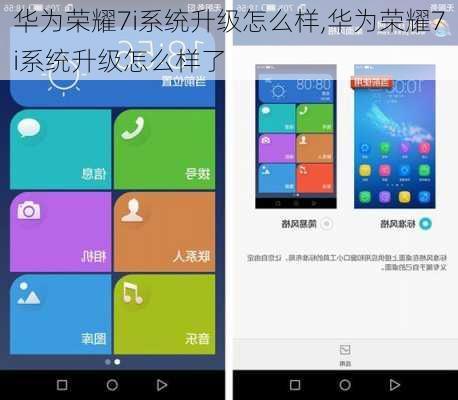 华为荣耀7i系统升级怎么样,华为荣耀7i系统升级怎么样了