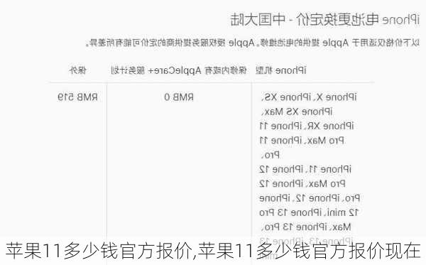 苹果11多少钱官方报价,苹果11多少钱官方报价现在