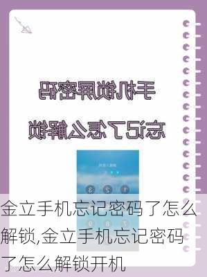 金立手机忘记密码了怎么解锁,金立手机忘记密码了怎么解锁开机