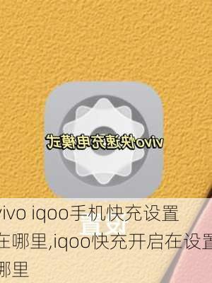 vivo iqoo手机快充设置在哪里,iqoo快充开启在设置哪里