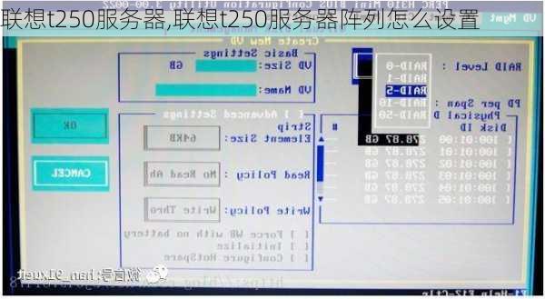 联想t250服务器,联想t250服务器阵列怎么设置