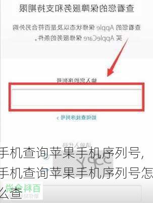 手机查询苹果手机序列号,手机查询苹果手机序列号怎么查