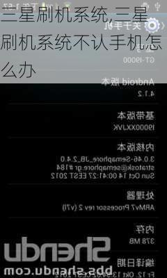 三星刷机系统,三星刷机系统不认手机怎么办