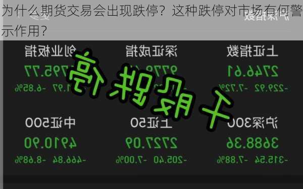 为什么期货交易会出现跌停？这种跌停对市场有何警示作用？