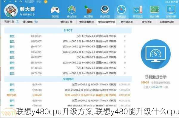 联想y480cpu升级方案,联想y480能升级什么cpu