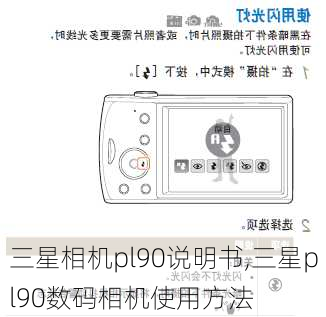 三星相机pl90说明书,三星pl90数码相机使用方法