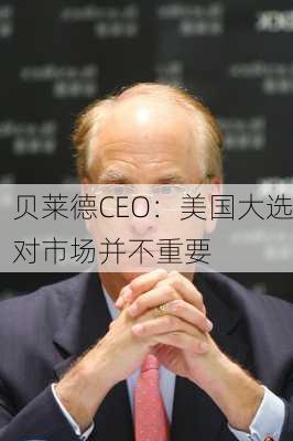 贝莱德CEO：美国大选对市场并不重要