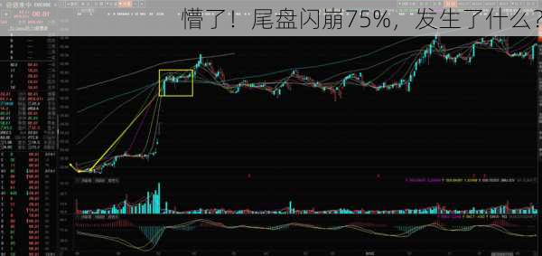 懵了！尾盘闪崩75%，发生了什么？