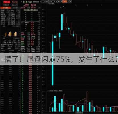 懵了！尾盘闪崩75%，发生了什么？