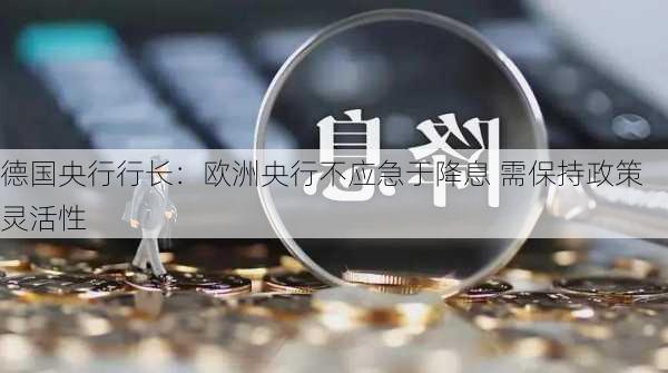 德国央行行长：欧洲央行不应急于降息 需保持政策灵活性