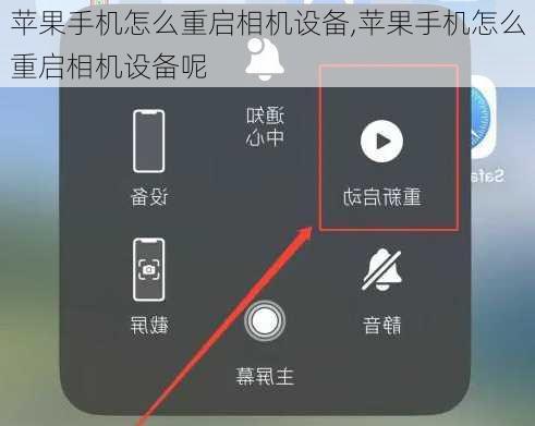 苹果手机怎么重启相机设备,苹果手机怎么重启相机设备呢