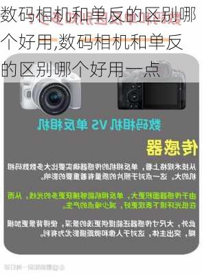 数码相机和单反的区别哪个好用,数码相机和单反的区别哪个好用一点